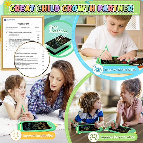 Toddler Toys Age 1-2 - 10IN Drawing Tablet Doodle Board for Kids, Learning Toys for Ages 1-8, Travel Games