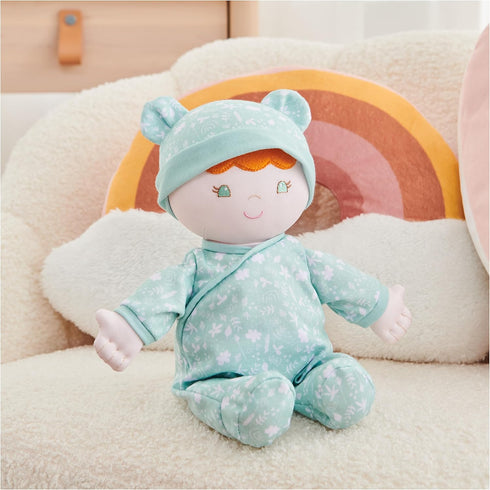 GUND Baby Sustainable Baby Doll, Plush Doll Made from Recycled Materials for Babies & Newborns, Green, 12”