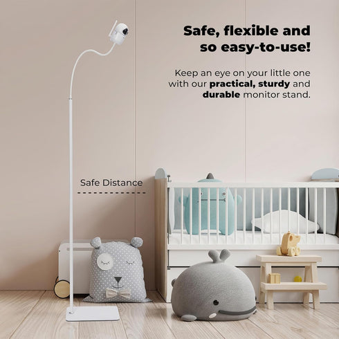 goozie HB6550/ HB65/ HB66/ HB248, DXR-8 VM901/ VM819/RM7764, Momcozy Baby Monitor Floor Stand Holder Compatible