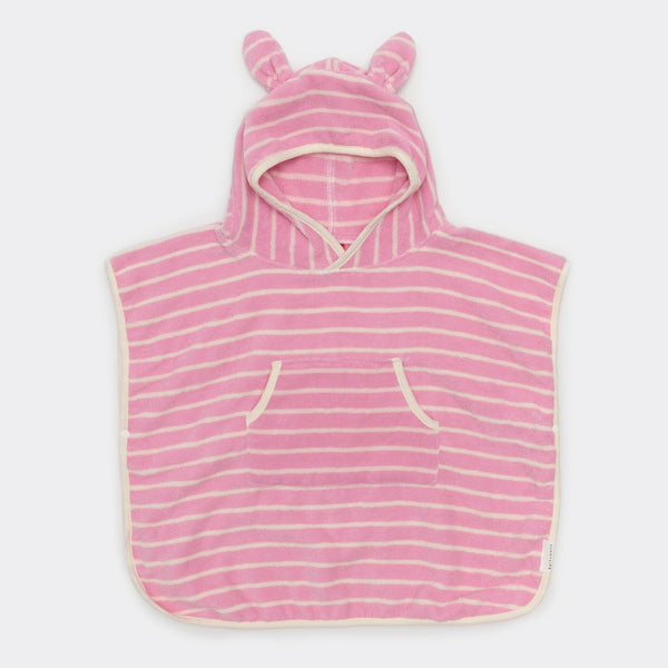Kids Character Hooded Towel | Cotton Candy Stripe