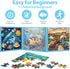 Jeacirio 3-5, 20-25-30 Space Ocean Train Magnetic Puzzles for Toddlers, Ages Pieces, Travel Jigsaw Puzzles, Preschool