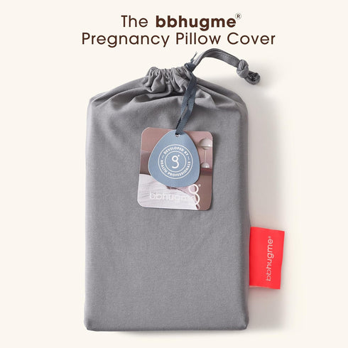 bbhugme Pregnancy Pillow Cover - Cotton Jersey Fabric - Fits bbhugme Pregnancy Pillow for Side Sleeping - Cover Only