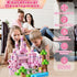 100PCS Sets, 3 4 5 6 7 8-12 Magnetic Blocks - Magnetic Building Block for Kids, Build Pink Princess Castle Magnet Cubes
