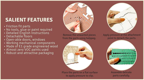 I BUILT IT - Green Gables S - 3D Wooden Puzzle, 28mm Scale Model Building Kit for Adults & Kids, Creative Gift