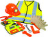 Set 3 6 Dr. STEM Toys Construction Worker Roleplay Costume with Hat, Tools, Tool Belt, Gloves, and More - Orange
