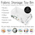 Sweet Jojo Designs Construction Truck Boy Small Fabric Toy Bin Storage Box Chest For Baby Nursery or Kids Room - Grey