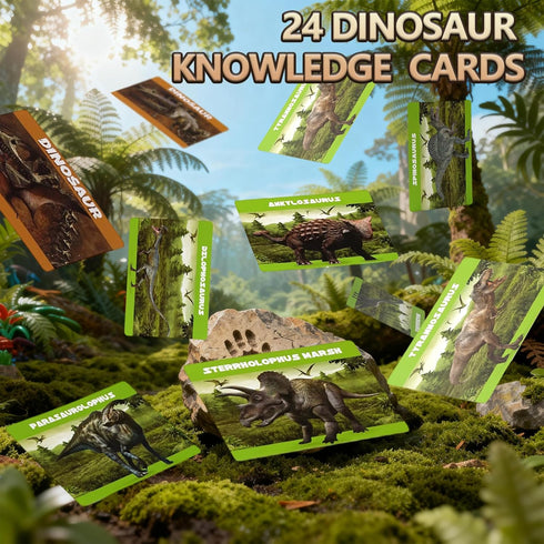 LAZUBDSLQ 24 3+ Dinosaur Eggs Toys Dig Kit, Dino Eggs, Dinosaur Toy for Kids, Science STEM Dinosaur Eggs for Birthday