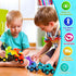 Snugzy 1-3,4 Set,Infant 12-18 Press to Go Car Toys for Toddler PCS Push Go Dinosaur Racing Car Playing Vehicle