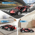 SwordRain 1/18 4-7 8-12(Black RC Car for Kids with Rechargeable Battery, LED Lights & Spray - Remote Control Car