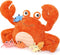 MorisMos 5 Pcs Crab Plush Stuffed Animal, Large Mommy Crab with 4 Babies, 32" Ocean Stuffed Plushies Gift