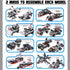 825pc 8-in-1 Liberty Imports Military Aircraft Carrier Fleet Construction Bricks Toy - Naval Battleship Models