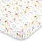 NoJo Watercolor Jungle Animals Fitted Crib Sheet