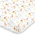 NoJo Watercolor Jungle Animals Fitted Crib Sheet