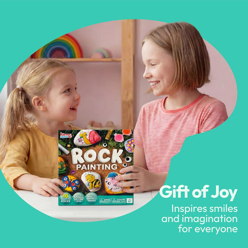 6-12, Set, JOYIN Rock Painting Kit for Kids, Arts and Crafts for Girls & Boys Ages DIY Supplies for Painting Rocks