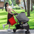 GOODOLD 2 Red Texture Wet Dry Bag for Baby Cloth Diaper Waterproof Reusable Travel Wet Bag with Two Zippered Pockets