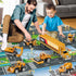 NIPLOOOW 3 4 5 6 Set Construction Toys for Years Old Boys Girls Kids, Die Cast Metal Truck Toys W/Play Mat, Sand Toys