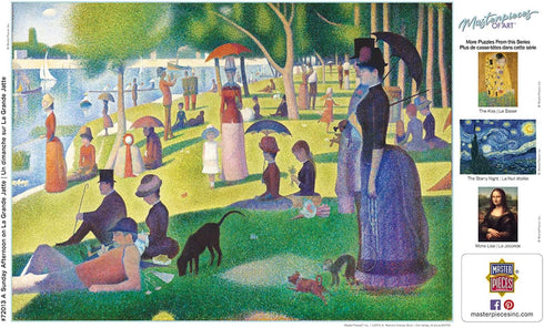 MasterPieces 1000 Piece Jigsaw Puzzle - A Sunday On La Grande Jatte for Adults, Family, or Youth - 19.25"x26.75"