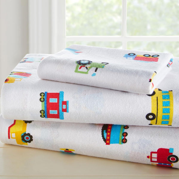 Wildkin Flannel Toddler Sheet Set 100% Cotton, Soft & Cozy Bed Sheets
