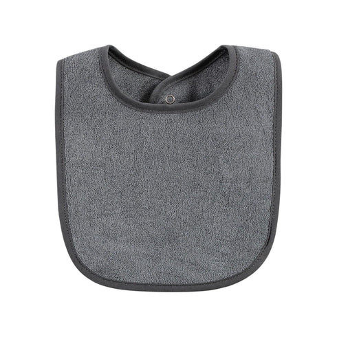 Hudson Baby Unisex Baby Rayon from Bamboo Bib - 10pk with Waterproof Lining, Gray White, One Size