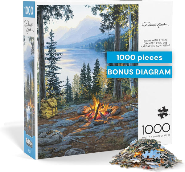 Buffalo Games Jigsaw Puzzle Room with a View by Darrell Bush 1000-Piece