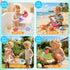 9 1-3, 2-4 3 1 2 3 PCS Baby Bath Toys for Kids Ages Mold Free Toddler Bath Toys for with No Hole Squeezing Marine