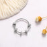 S925 14K LOVECOM Sterling Silver Anti Anxiety Fidget Spinner Ring Cubic Zirconia Beads Spinning Rings for Women Dainty