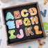 LOVESTOWN 26PCS Large Magnetic Letters, Colorful Animal Alphabet ABC Magnets for Kids Educational Spelling Games