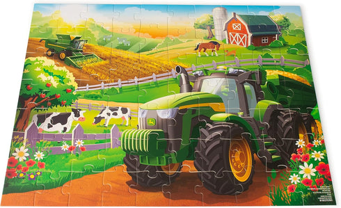 John Deere Farm Kids Puzzle, 70 Piece Toddler Learning Toys with Large Durable Pieces for Ages 4 and Up