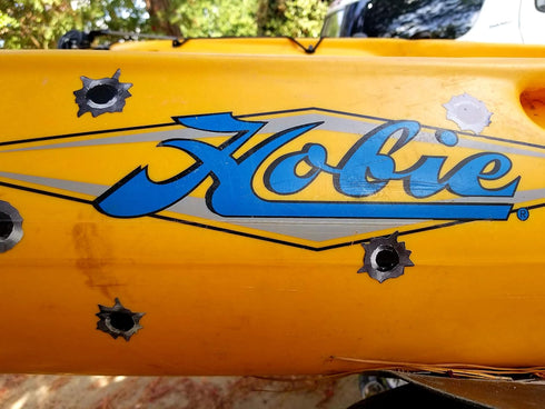 Decals by Haley 24 Pack Bullet Hole Stickers, Ultra-Realistic Fake Bullets for Laptop, Car, Truck, Prank