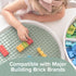 Inspire My Play - Silicone Building Blocks Baseplate - Compatible with All Major Building Block Brands - Double Sided