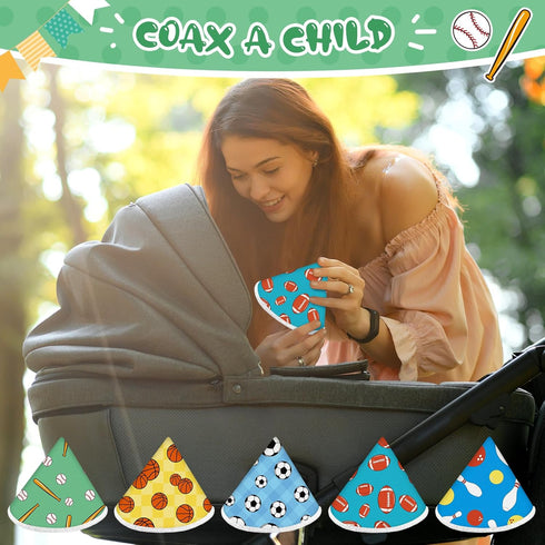 10 Pcs Coral Velvet Pee Covers for Baby Boy, Strong Water Absorption Reusable Pee Cap, Diaper Changing Accessory (Ball)