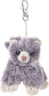 Dilly dudu Gray Cat/Kitten Stuffed Animal Plush Keychain - 4-Inch