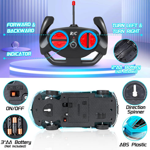 2 Pack 3-5, 1:18 3 4 5 6 7 8-12 Remote Control Car for Girls Scale Hobby Rc Cars Toys for Kids Age Year Old- Model