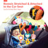 hahaland Car Seat Toys for Babies 0-6 Months Girl - Rattle, Mirror, Crinkle, Squeaky Stroller Toys for Development