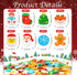 FOIMAS 192pcs Christmas Erasers Bulk for Kids, Large Xmas Pencil Erasers Santa Snowflake Tree Stocking Stuffer Gift