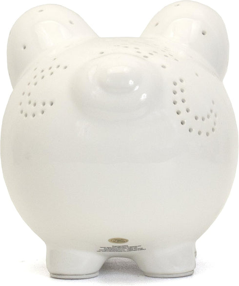 Child To Cherish Hand-Painted White Night Light Piggy Bank