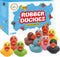 The Dreidel Company Glitter Rubber Duck Toy Assortment, 5-Pack Duckies for Kids, Bath Birthday Gifts