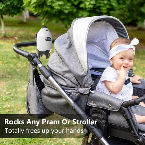 QNHMPW Baby Rocker Bracket, Adjustable Mount for Vibrating Soothers on Baby Strollers, Car Seats, Bouncers