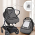 Cozy, GFU Winter Baby Car Seat Cover Waterproof, Windproof Car Seat Covers for Newborns with Double-Layer Window