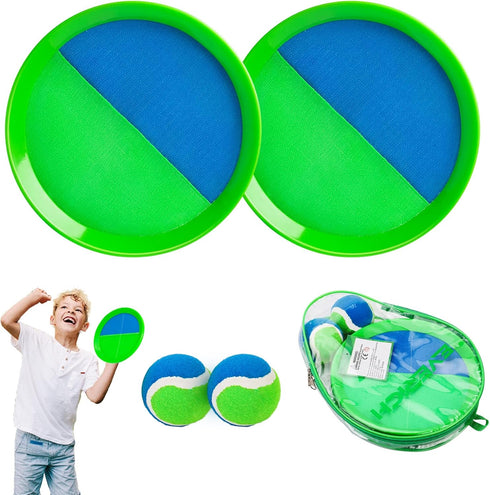 EVERICH TOY Beach Toys for Outdoor Games, Upgraded Paddle Toss Game for Kids Ages 3-10, Family Gifts with Rackets