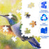 EIYRURU 300 Hummingbird 20.5 15 Pieces Puzzle for Adults, Spring Flowers Large Pieces Jigsaw Puzzle for Kids Adults