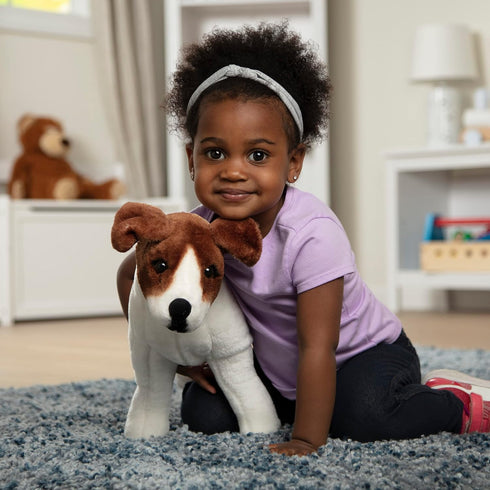 Melissa & Doug Giant Jack Russell Terrier Stuffed Animal Dog, Over 12 Inches Tall