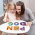 3-5, 3+, SYNARRY Wooden Alphabet Puzzles for Kids Ages ABC Learning for Toddlers Ages Sight Words Letter Puzzles