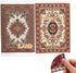 iLAND Miniature Dollhouse Accessories - Carpet for 1/12 Scale Dolls, Woven Rugs 6” x 3.8” (2pcs Fragrance)