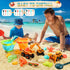 2 Bucket,3 Truck,2 Shovel,2 3-10 HUITEM Beach Toys for Kids, Sand Toys with Collapsible Beach Dump Sunglasses,Ocean