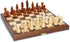 Foldable Wood Travel Chess Set - WE Games 11.5 in Walnut Board
