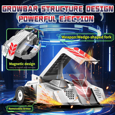 Cetuai 2-Player 2.4 Set 3+ Remote Control Battle Robots, RC Fighting Toys for Kids Wireless Fighting Robots STEM Toys