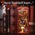 Fsolis DIY Miniature House Kit, Halloween Booknook for Adults, Decorative Bookend Alley Decor for Women Teens