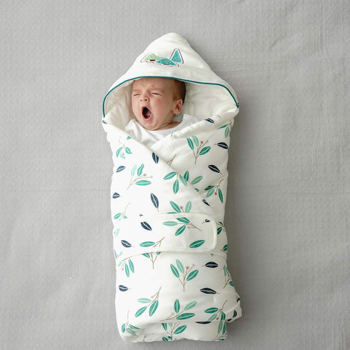 Natural Cotton Thickened Swaddle Blanket for Newborns - Perfect for Busy Moms