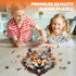 '-148pcs 11.4 9.4in Wooden Puzzles for Adults - Mechanical Gearwolf Wooden Jigsaw Puzzle - Unique Animal Shaped Wood